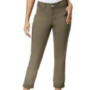 NYDJ Alina Skinny Jean - Convertible Ankle Lift Tuck Tech Olive Green - NWT